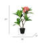 Plumeria artificiel 27 po en pot