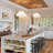 4-Light Scalloped Flower Fabric Shade Chandelier