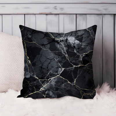 Abstract Black Marble Geode Symphony XIII Modern