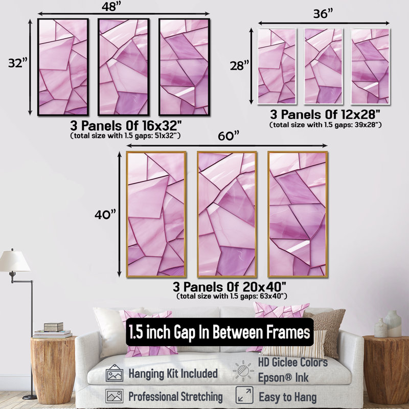 Collages de roses tranquilles - Collages abstraits, art mural, H 28 po x l 36 po x P 1 po, Cadre flottant noir