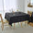 Marina Decoration Jacquard Waterproof Thick Elegant Soft Premium Damask Branch Scroll Decorative Home Kitchen Table Cloth Liquid Repellent and Stain Resistant Tablecloth, Black Color Square 70 Inch-1706852575