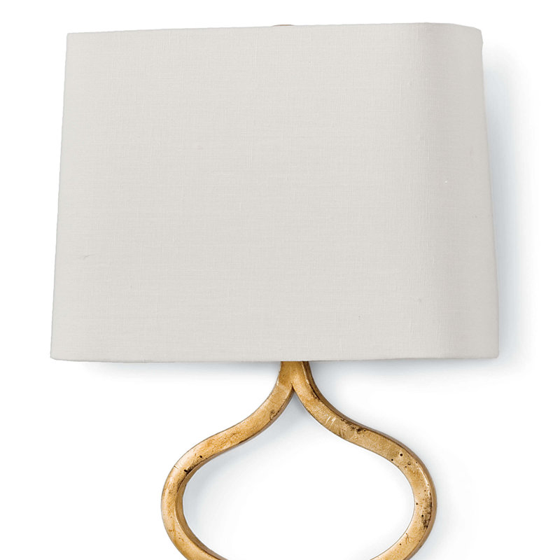 Sinuous Sconce, Gold Leaf