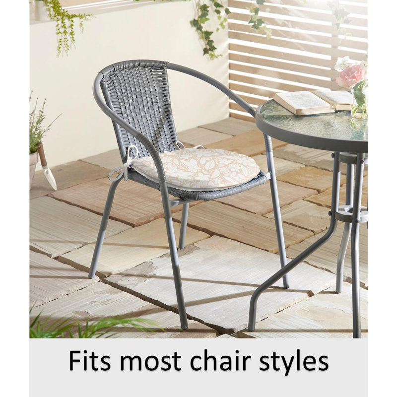 Seat / Back Cushion, Beige Floral