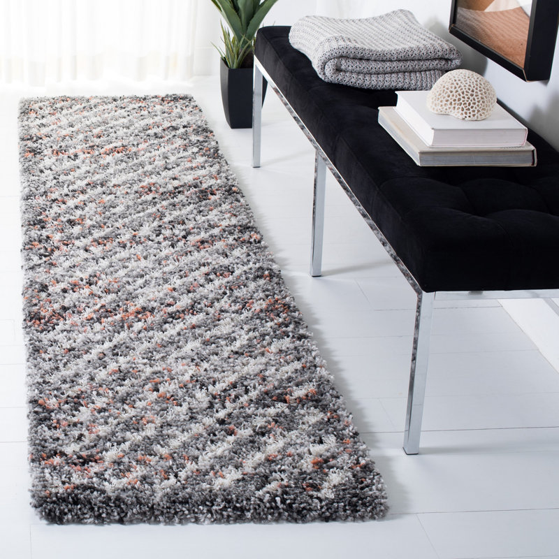 Reynoso Shag Performance Abstract Rug, Runner 2'2" x 8'
