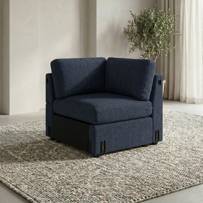 Sky Corner Seat 24"  Blue With Pillow