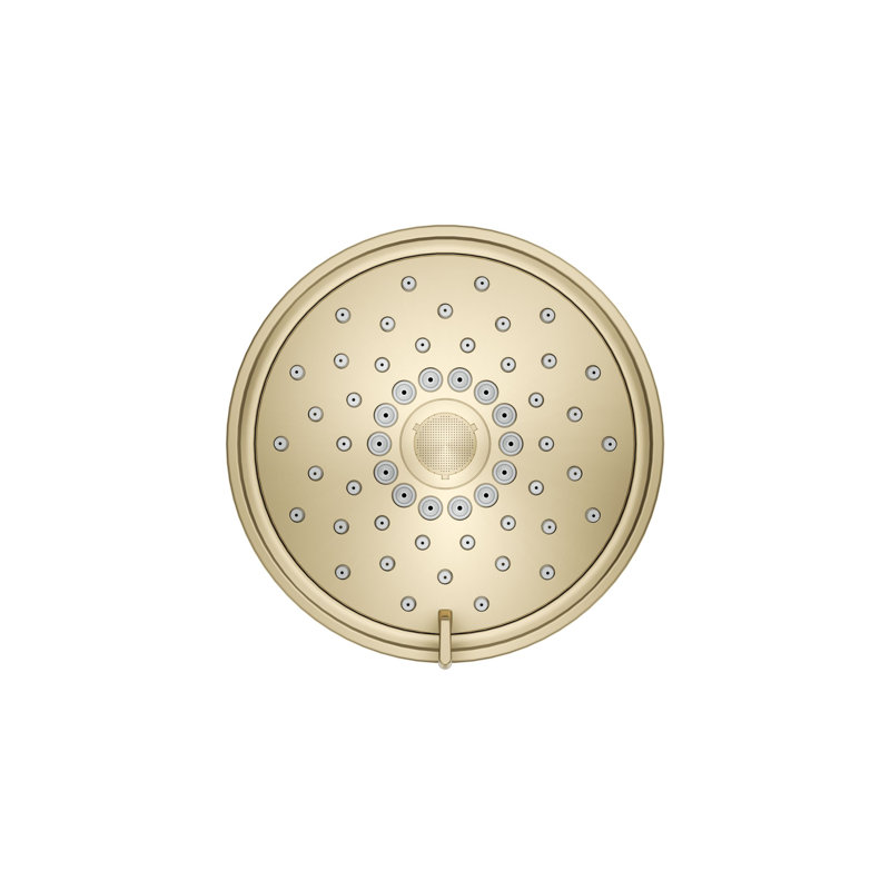 Purist 1.75 GPM Full/Standard Fixed Shower Head, Vibrant French Gold