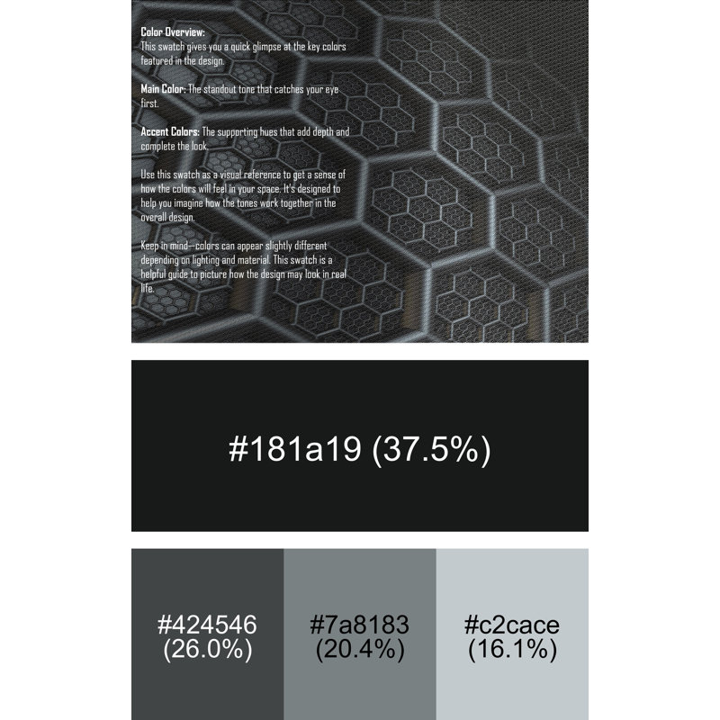 Laine tissé à la machine et polyester noir/gris Tapis décoratif, Rectangle 8 pi x 12 pi