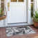 Machine Washable Indoor/Outdoor Cinead ACN1720 Gray Rug
