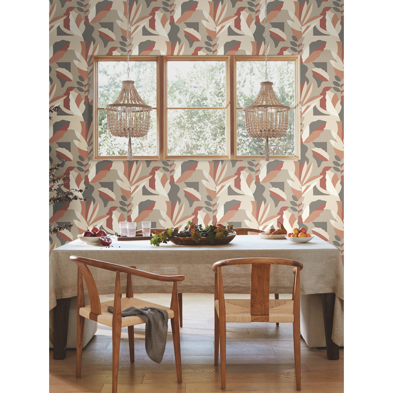 Papier Colle Wallpaper, Red