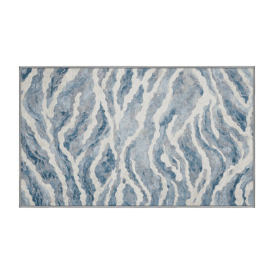 Tapis gris lavable à la machine