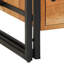 40cm W Iron Bedside Table