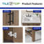 Meuble-lavabo simple Solon de 36 po avec comptoir en pierre frittée Calacatta, évier et dosseret, bois massif, pré-assemblé-711246095