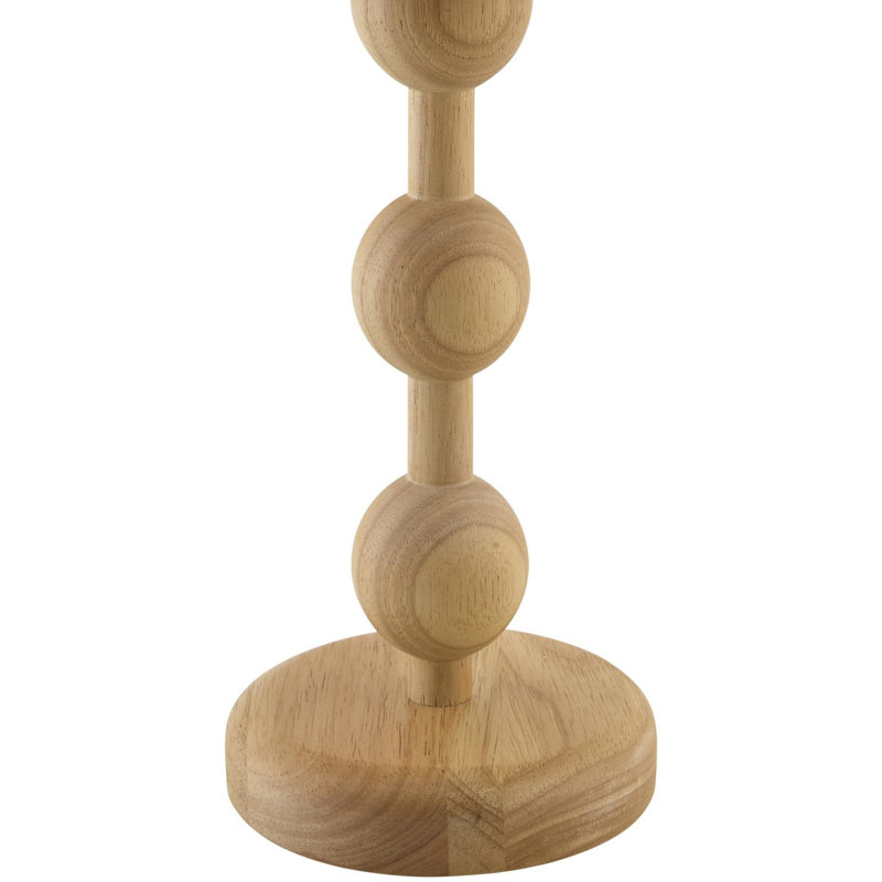 Cevyn Wooden Base Table Lamp with Seagrass Shade
