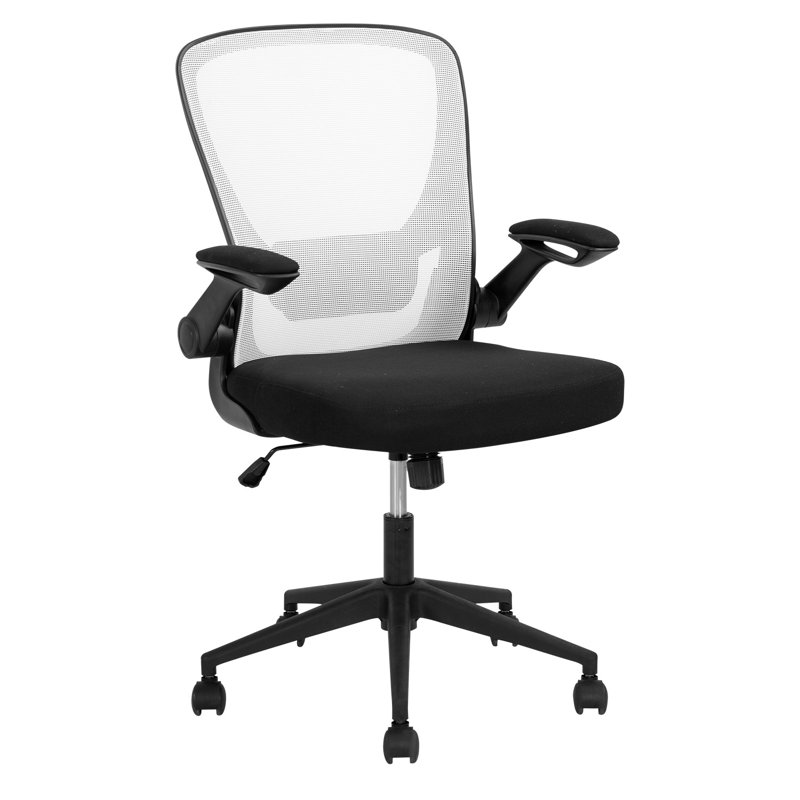 Fauteuil de bureau Fauteuil de bureau ergonomique en filet et pivotant, Blanc
