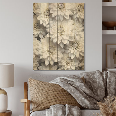 Minimalisme mamans en noir et blanc - Art sur bois de pin naturel