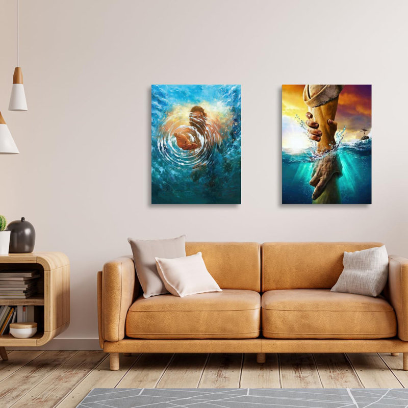 2 Piece Wrapped Canvas Print, 60cm H x 40cm W