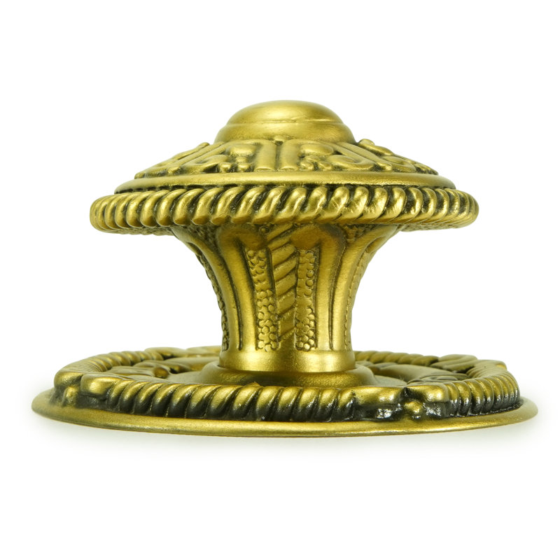 AMERICANA KNOB W/ MATCHING BACK PLATE , Gold