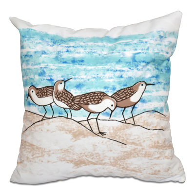 Beach Vacation Square Pillow Cover & Insert