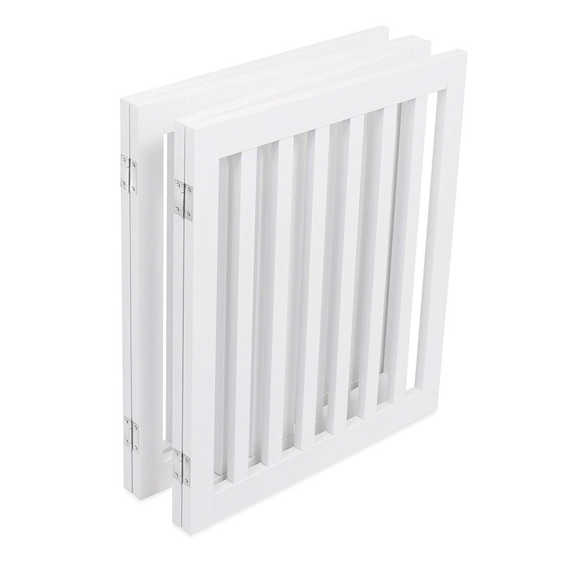 Barrière autoportante pour animaux, Blanc