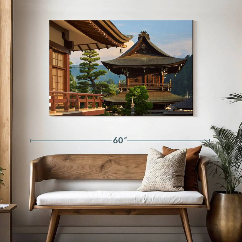 Lilie Temples In Takayama, 32" H x 48" W