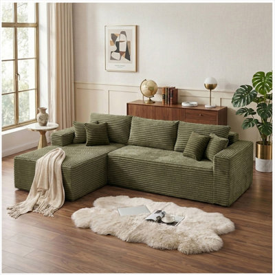 26.75 " Corduroy Sofa