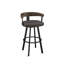 Tabouret de bar et de comptoir pivotant avec dossier en bois Drees-499896970-500473609-499896971