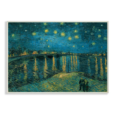 " Classic Starry Night Over The Rhone Van Gogh Painting " by Vincent Van Gogh