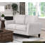 Causeuse moderne rembourrée en tissu texturé avec coussins attachés Modern Transitional-1840870503