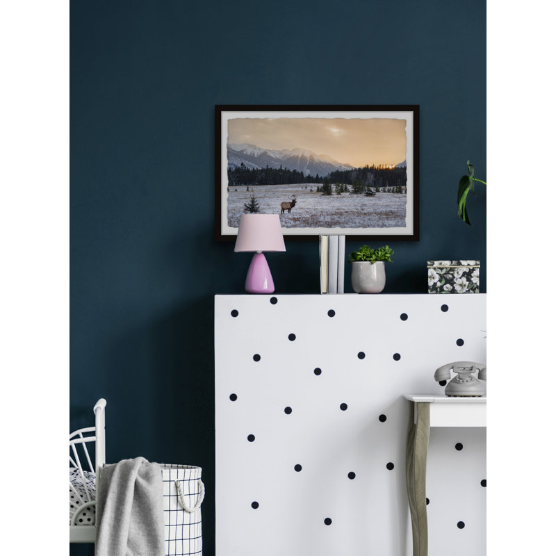 Snowy Winter - Single Picture Frame Print, 41cm H x 61cm W x 3.81cm D