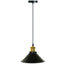 Modern Industrial Cone Pendant Light | Adjustable 1-Light Ceiling Fixture for Kitchen Islands, Dining Areas & Hallways-489414508-489414524