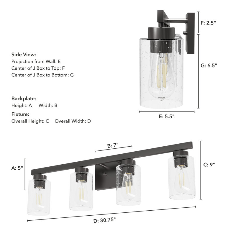 Hartland 4 - Light Dimmable Vanity Light, Noble Bronze