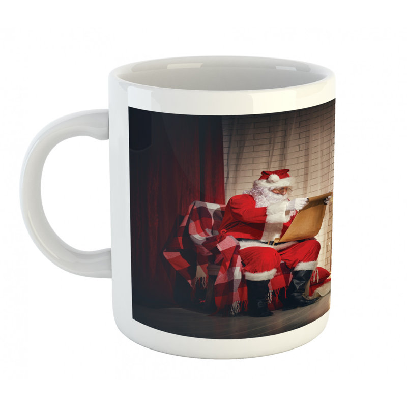 Grande tasse à café santa