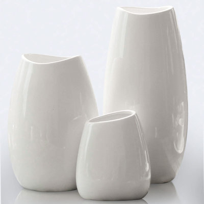 Ensemble de 3 vases en céramique en céramique pour la décoration intérieure, vase décoratif moderne pour fleurs