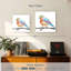 Brampt floral, oiseau brillant I-109228340