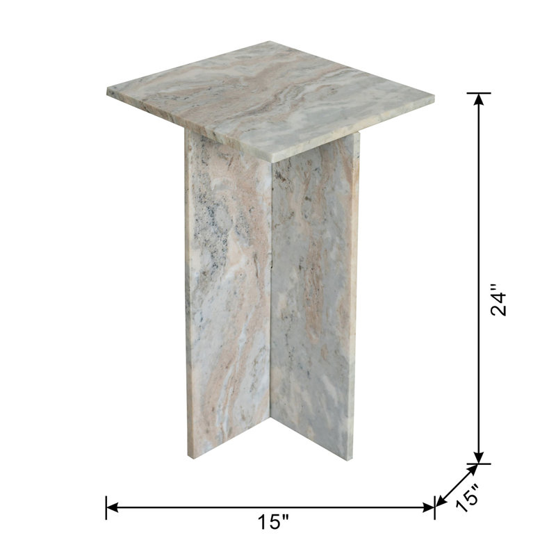 Baja Marble Top End Table