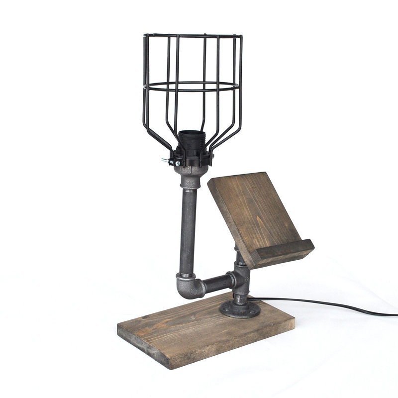 Lampe de table brune / grise 18,11 po Mccaleb