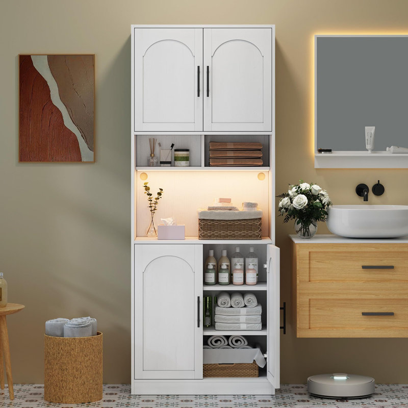 Armoire de cuisine avec lumière RVB