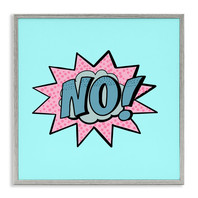 Giclée encadrée «No comic», conception par Ashley Singleton, Estampe numérique Farmhouse, H 17 po x l 17 po