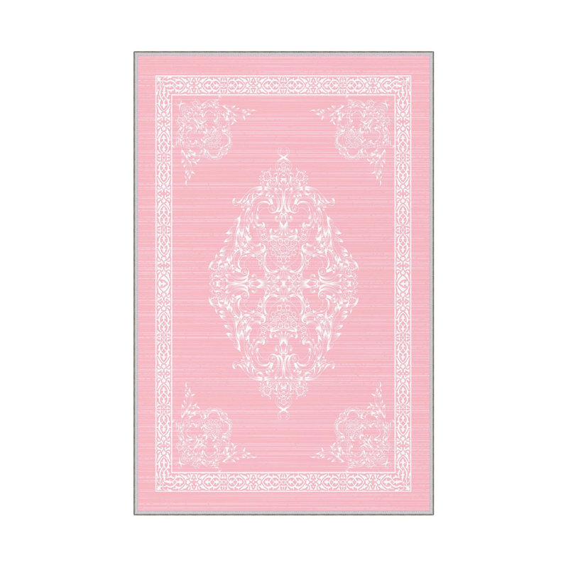 Premium Hall Carpet, 2.6 x 4.9 Feet, 100% Polyester, 650 gr/m² | Antibacterial, Non-Slip PVC Dot Underside, 0.3 in Pile Height | Machine Washable, 3D Digital Print, Durable & Stylish for Home Décor