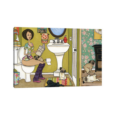 " The Poopin Pug " by Jamie Morath Painting Print