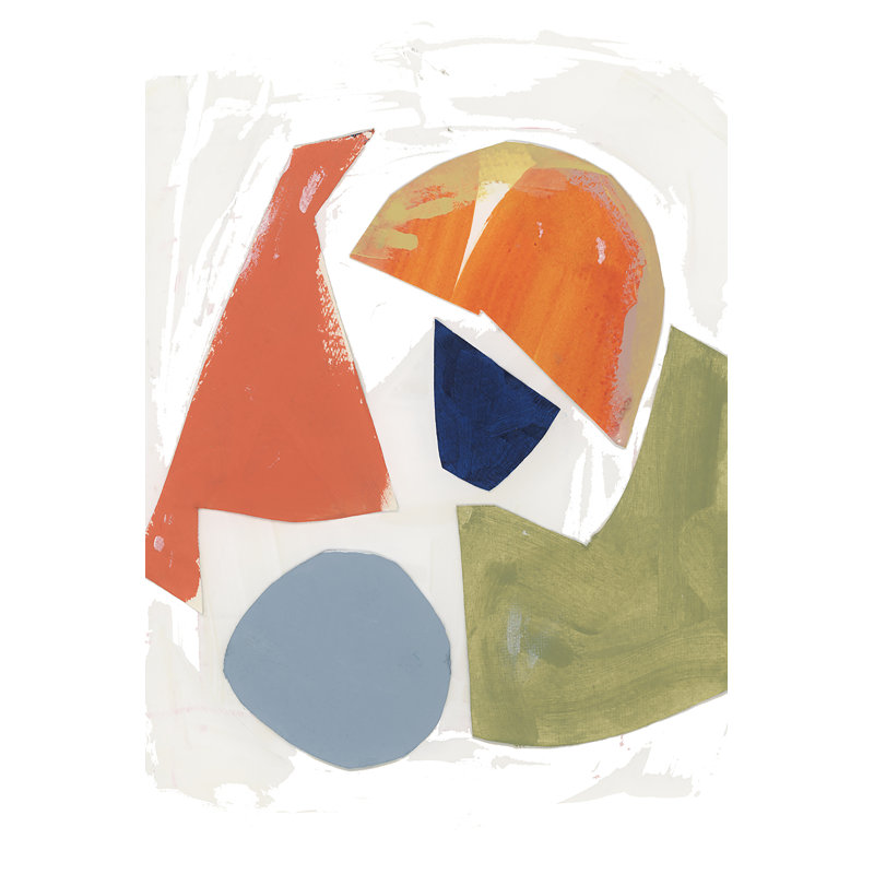 Four Colours I by Cartissi - Painting, 30cm H x 20cm W, Black Floater Framed
