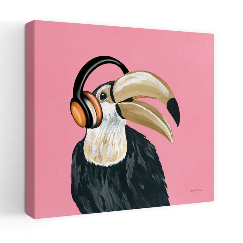 Wild I Sq, art fantaisiste tropical, H 48 po x l 48 po