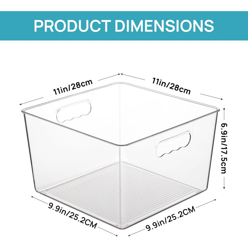 4-pack Extra Large Clear Storage Bins