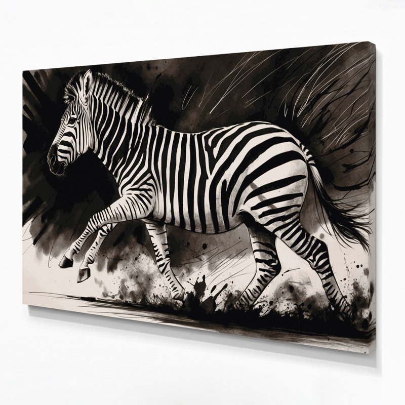 Art mural sur toile noir, H 11 po x l 14 po
