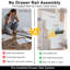 Système de garde-robe modulaire, conception polyvalente et personnalisable pour un rangement et une organisation efficaces-124865260