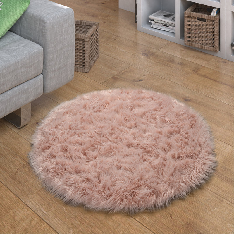 Brune Hand Woven Area Rug, Round 45cm