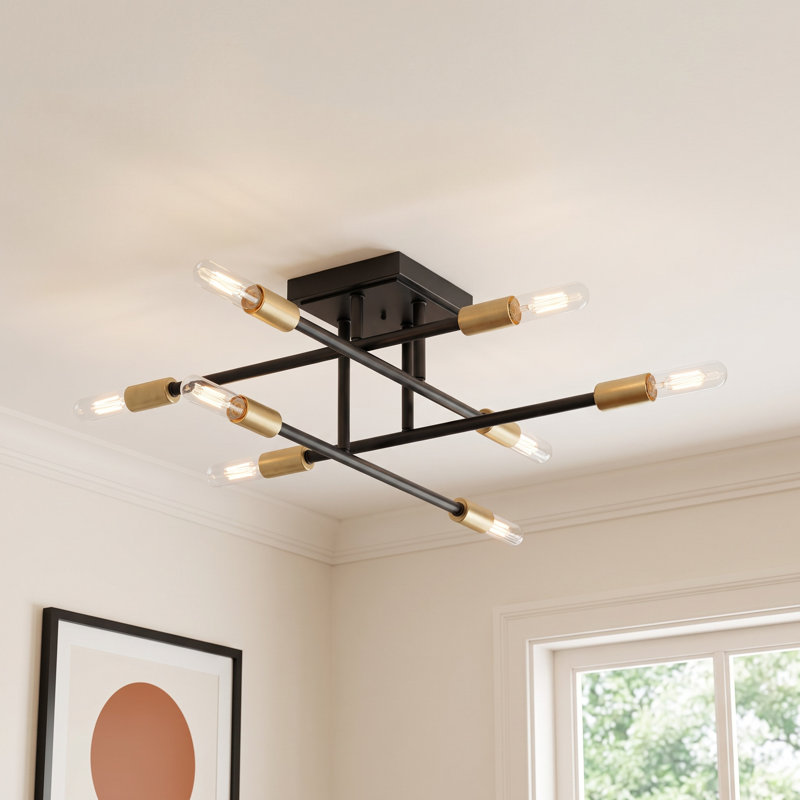  Lyrique 8-Light Ceiling Light , Bronze