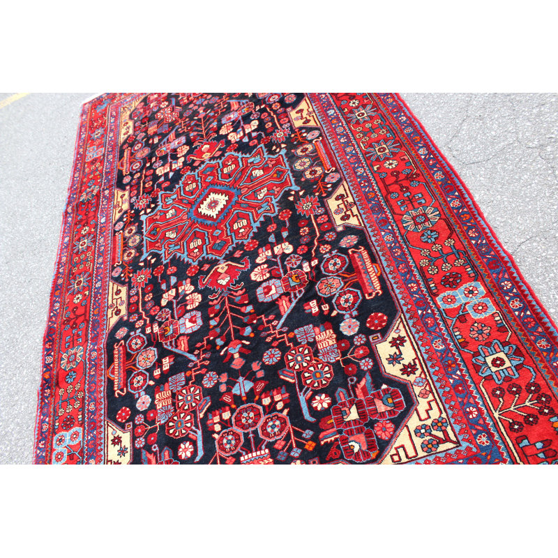 Tapis rouge 6X10 Vintage | Tapis oriental tribal tribal | Tapis bohémien Kazak | Tapis fait à la main
