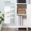 Armoire de rangement haute avec miroir