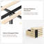 Structure de grand lit, lit plateforme tapissier en velours avec tête de lit réglable en hauteur, structure robuste et lattes, conception silencieuse, compatible avec les matelas sans ressorts, facile à assembler, beige-287477025-287477027